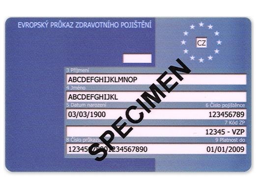 EHIC - Czech Republic - front