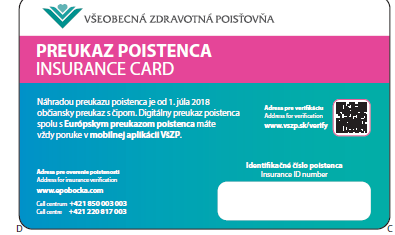 EHIC Slovakia - Chip ID card - back 2