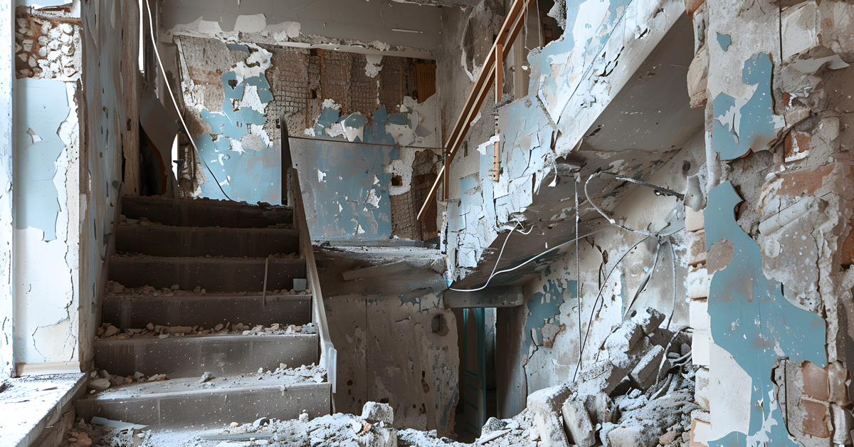 Asbestos in an old building (Online international conference on Asbestos at Work Directive)