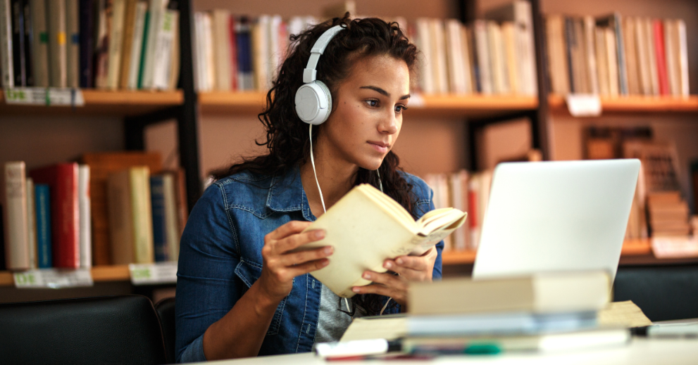 Woman studying 