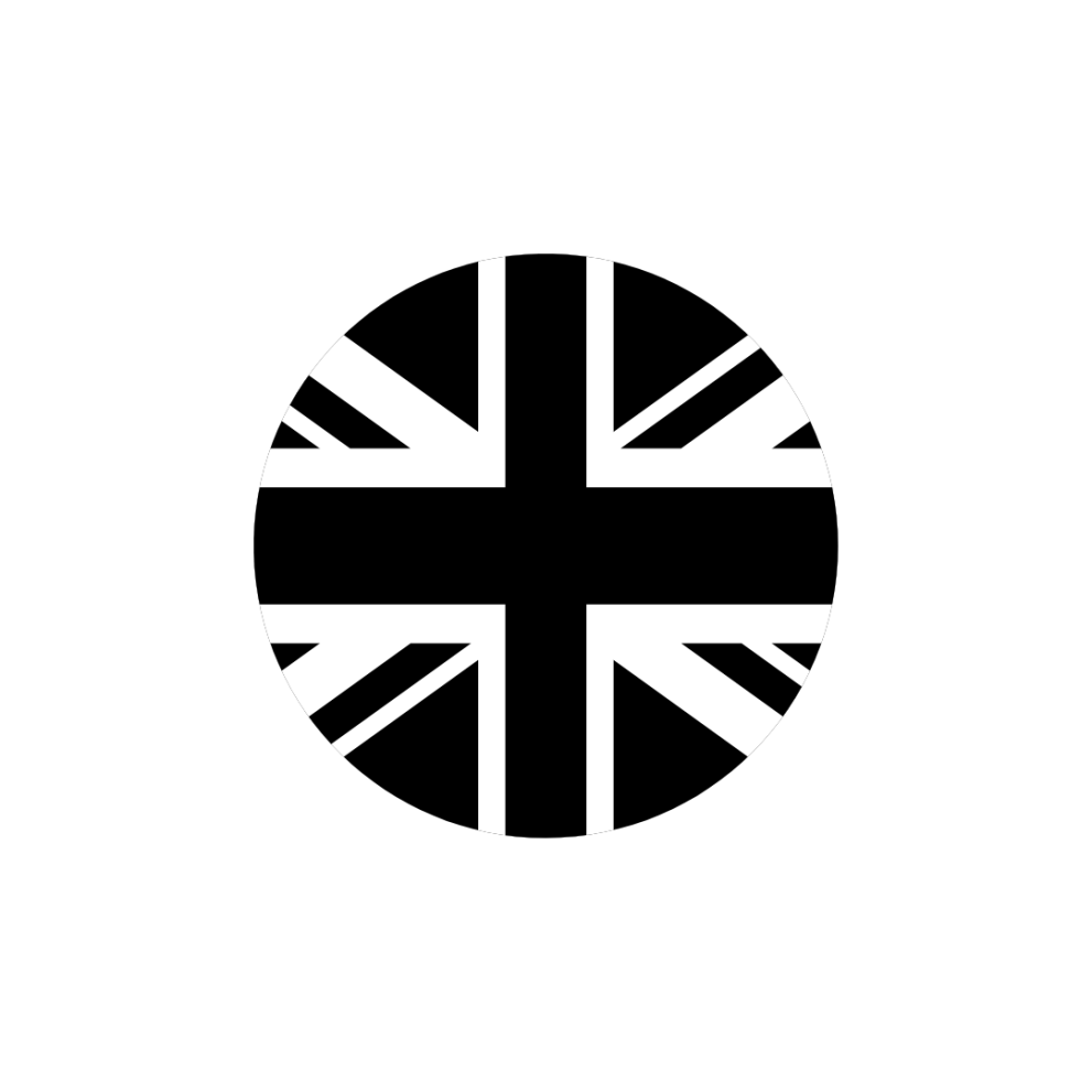 UK flag circle pictogram