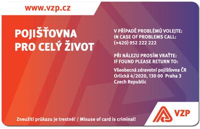 EHIC - Czech Republic (VZP2)- back