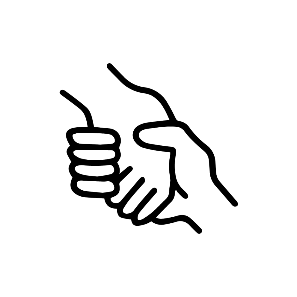 Holding hands pictogram