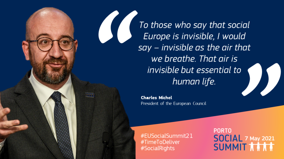 Quote: Charles Michel - Porto Social Summit