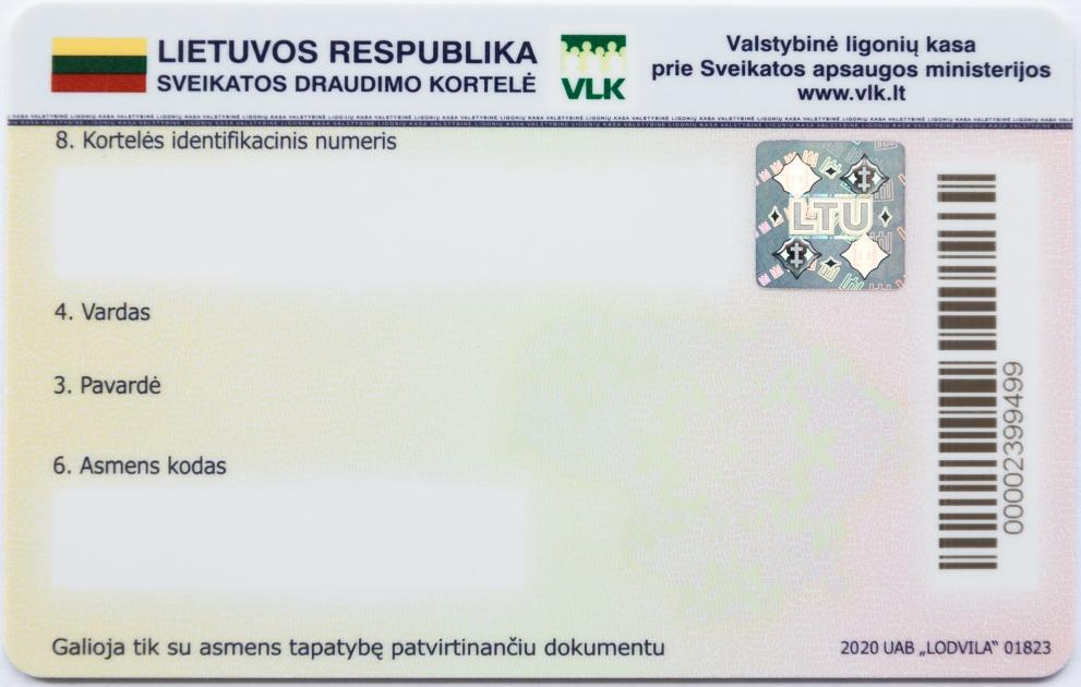 EHIC - Lithuania - back